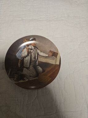 Collector Plate Norman Rockwell Title The Painter